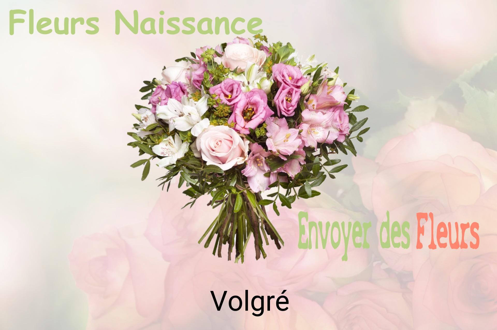 Bouquet de fleurs de naissance livré à Volgré